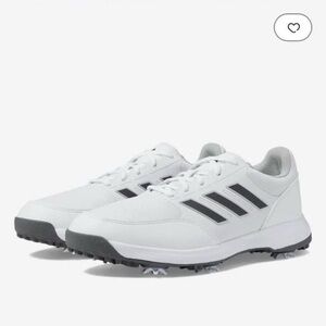 adidas Men's White and Black Golf Shoes